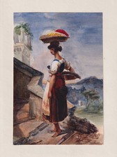 Wäscherin Laundress Panier À