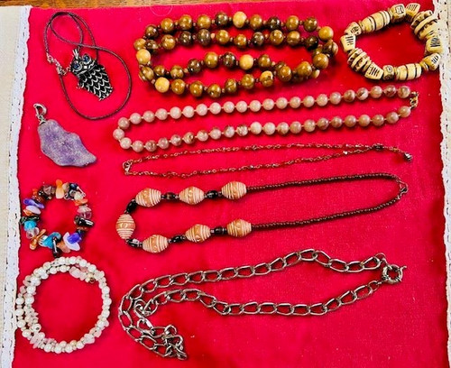 Lot mixte bijoux vintage - mixte,