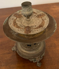 Bougeoir Tripode Centre de Table Bronze