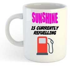 Soleil Est Actuellement Ravitaillement Tasse Rose - Drôle, Cadeau, Nom ,
