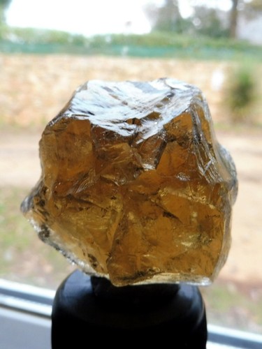 Cristal brut topaze - topaze, miel