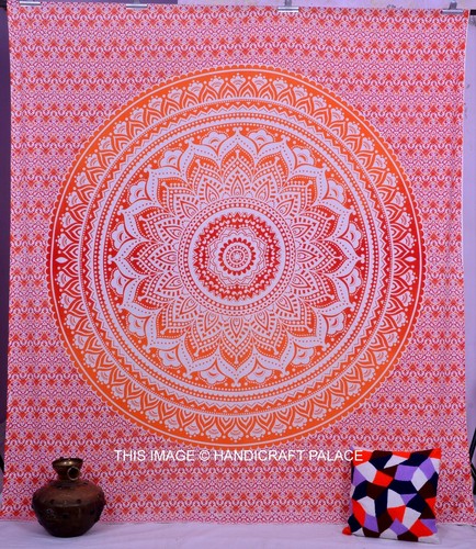 Tenture mandala ombre indienne - ombre,