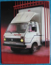Publicité Papier - Volkswagen Utilitaire L.T. Turbo De 1984