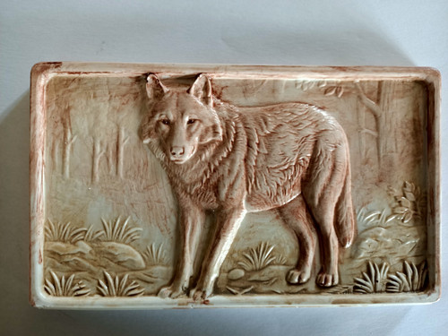 Bas relief loup - loup, cm