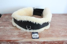 Sangle de selle de Cheval Norton  Cuir Buffles Bleu & Fourrure 125 cm