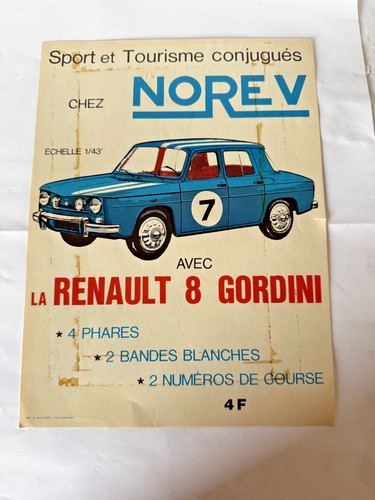 Norev affichette originale - norev,
