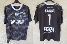 Maillot ASC AMIENS Football porté Joseph KAYAYA n°1 goal PUMA GK shirt noir L