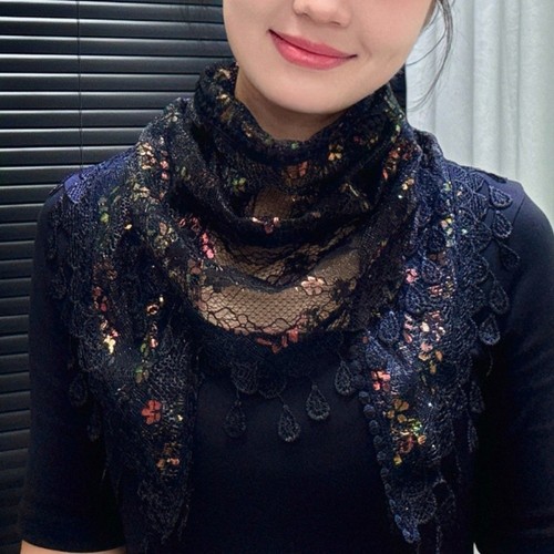 Pour foulard triangle dentelle - triangle,