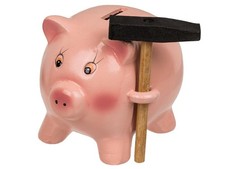 Tirelire Cochon Céramique avec Marteau