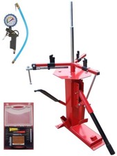 DÉMONTE PNEU UNIVERSEL JUSQU'A 21'' AUTO MOTO + 1 Kit Reparation Pneu + 1 Mano