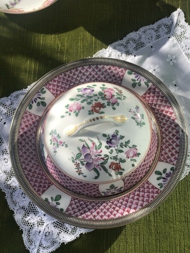 Beurrier porcelaine avec - beurrier, en