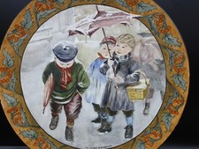Grand plat ancien en Faïence
