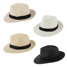 Hommes Femmes Paille Panama