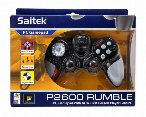 Saitek p2600 rumble gamepad - rumble, pc