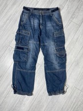 Denim Cargo Pants Multi pocket