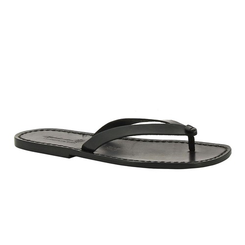 Tongs homme cuir noir - homme, en