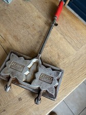L'étoile Ancien moule à gaufre, gaufrier, appareil à croque monsieur Aluminium