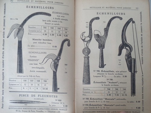 Catalogue ancien outils