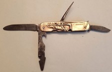 ANCIEN COUTEAU DE MÉTIER EMOUTURE COURSOLLE, BARGEON THIERS, XXème FORGERON lame