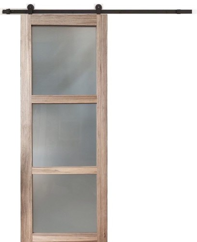 Porte coulissante bois frake - porte,