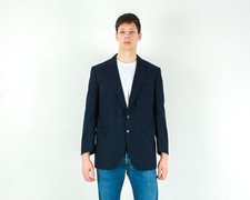 REGENT Blazer Hommes UK 44S US Laine Costume Veste Ue 54S Main Manteau Sport L