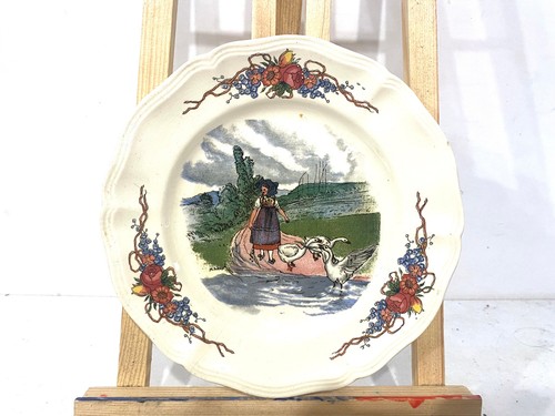 Ancienne assiette plate - assiette, 20cm