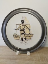 Assiette Porcelaine Étain Les