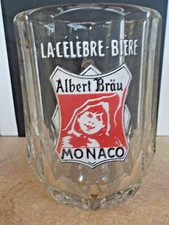 CHOPE EMAILLEE ANCIENNE BIERE BRASSERIE DE MONACO ALBERT BRAU