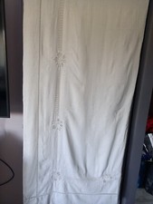 linge ancien grand drap brodé ajouré 220 X 320 Cm  environ RICHELIEU LIN ???
