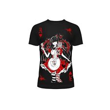 T-Shirt Gothique Punk Femme Manga Japonais Cupcake Cult T-WONDERLAND-B