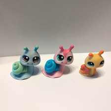 figurine petshop original lot 3 escargots pet shop lps