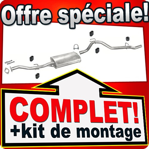 Ligne pot échappement - d'échappement, pour