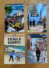 Tintin - 4 pastiches hommage - Escale à Biarritz + L'or de la tour eiffel etc