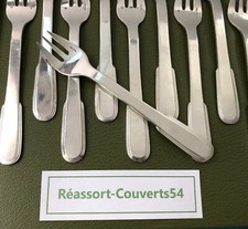 1 fourchette à huitre / crustacé CHRISTOFLE modèle LAOS métal argenté 15,4 cm