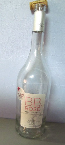 Bouteille rose - (vide),