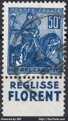 France 257 avec - n°, bandelette