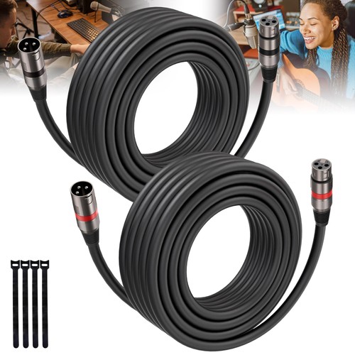 Xlr cables 25ft packs - 25ft/8m,