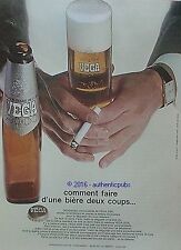 PUBLICITE VEGA 2000 BIERE DE LUXE HOMME CIGARETTE DE 1969 FRENCH AD PUB VINTAGE