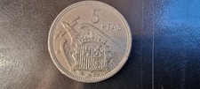5 pesetas Espagne 1957 étoile