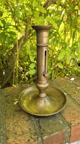 Bougeoir ancien laiton - en,