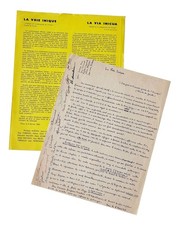 André BRETON / Lettre signée / Franquisme / De Gaulle / OAS / Répressions / 1963