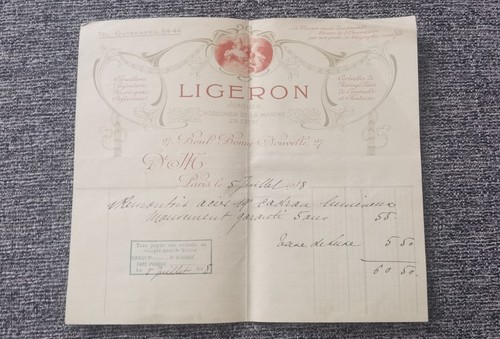 Ancienne facture ligeron - ancienne,