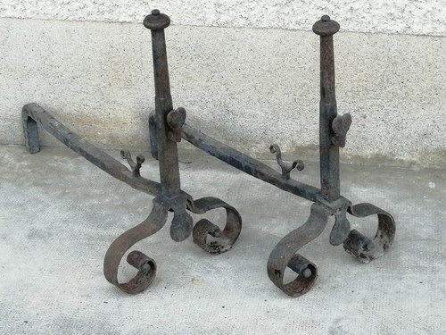 Ancienne paire chenets - de,