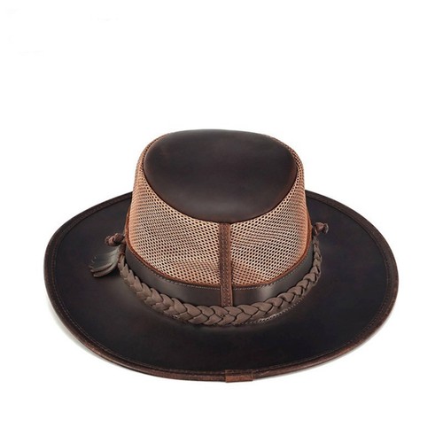 Chapeau cowboy cuir - cowboy, en