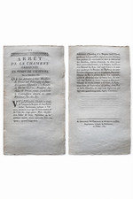 Arrêt de la Chambre – 1783