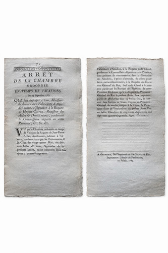 Arrêt chambre - arrêt, –