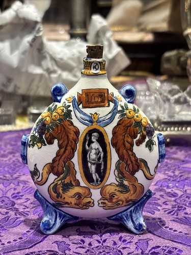 Ancienne gourde faience - gourde,