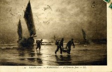 CPA SALON PARIS 1907 Peintre Georges MARONIEZ né à DOUAI 1865 A l'Orée du Jour.