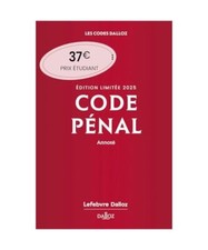 Code pénal 2025 annoté