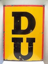 Vintage Pneu Annonce Dunlop Old Essence Pompe Signe Gas Huile Authentique